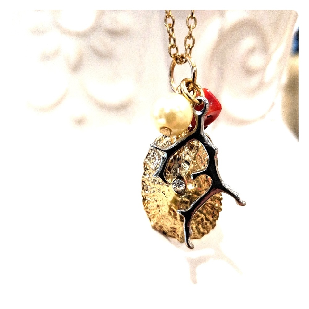 Charm Necklace with Earring Set